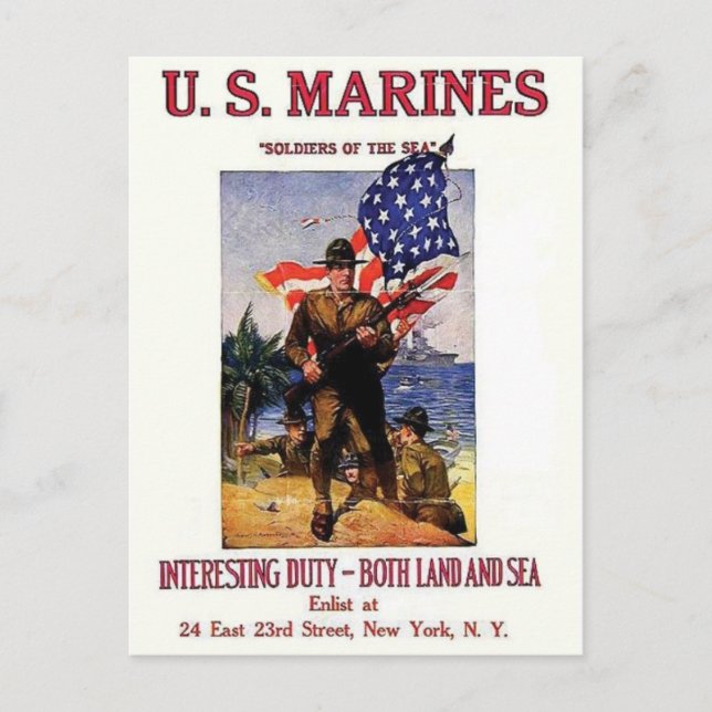 Vintage Ad Poster Postcard (Front)