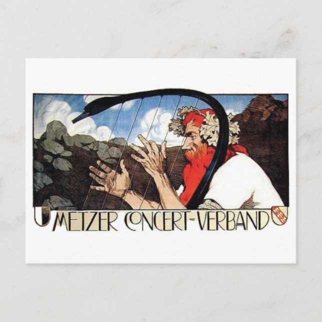 Vintage Ad Poster Postcard (Front)