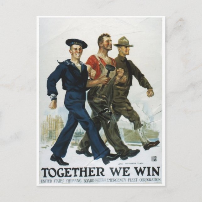 Vintage Ad Poster Postcard (Front)