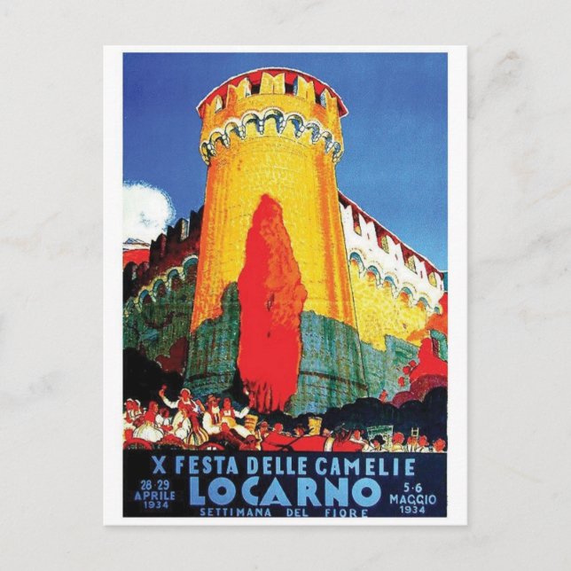 Vintage Ad Poster Postcard (Front)