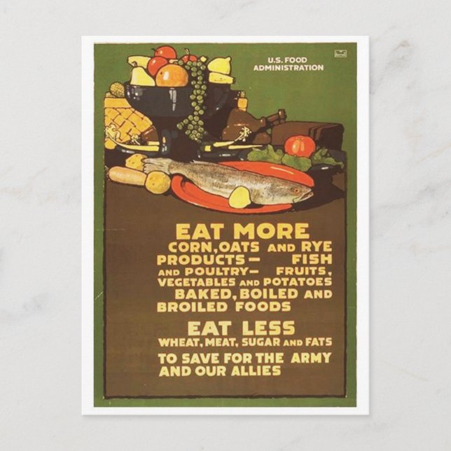 Vintage Ad Poster Postcard (Front)