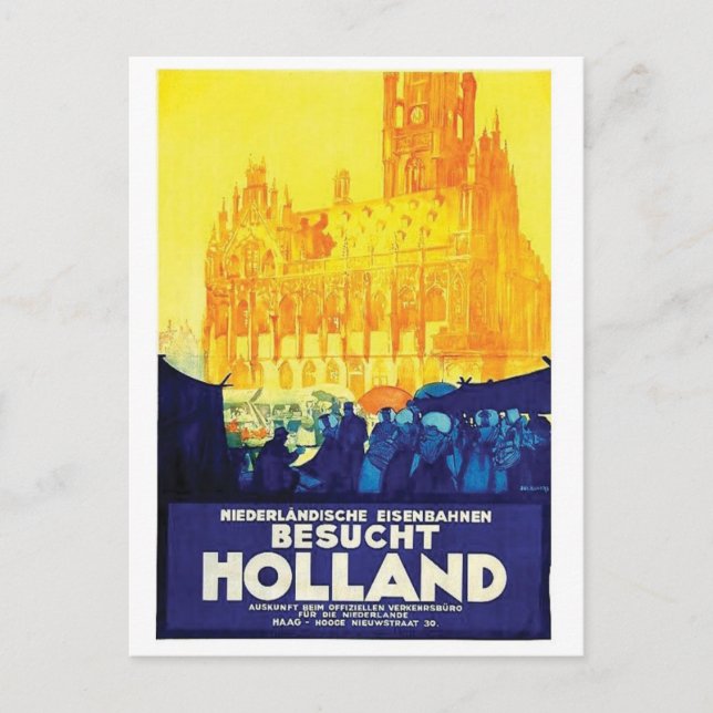 Vintage Ad Poster Postcard (Front)