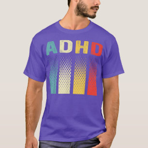 Vintage ADHD Autism Mental Health Awareness1248 T-Shirt
