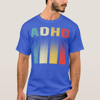 Vintage ADHD Autism Mental Health Awareness  T-Shirt