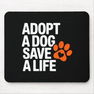Vintage Adopt Dog Save Life Rescue Animal Dogs Mouse Pad
