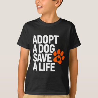 Vintage Adopt Dog Save Life Rescue Animal Dogs T-Shirt