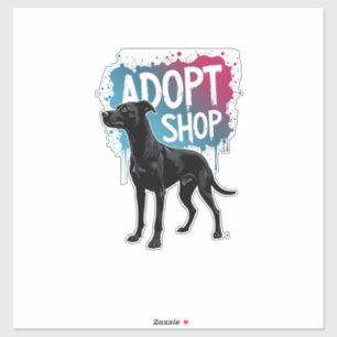 Vintage Adopt Dont Shop Dog Graffiti Rescue Art De