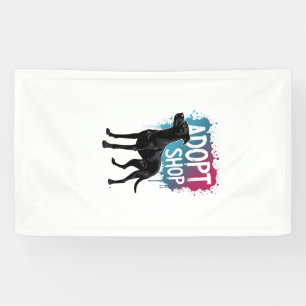 Vintage Adopt Dont Shop Dog Graffiti Rescue Art De Banner