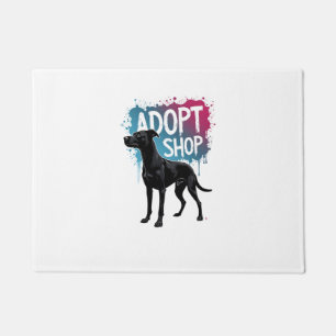 Vintage Adopt Dont Shop Dog Graffiti Rescue Art De Doormat