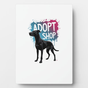 Vintage Adopt Dont Shop Dog Graffiti Rescue Art De Plaque