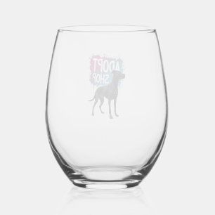 Vintage Adopt Dont Shop Dog Graffiti Rescue Art De Stemless Wine Glass