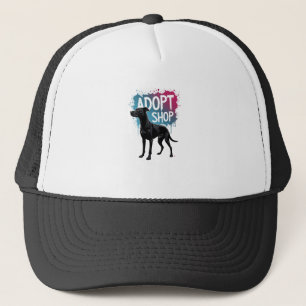 Vintage Adopt Dont Shop Dog Graffiti Rescue Art De Trucker Hat