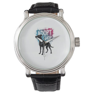 Vintage Adopt Dont Shop Dog Graffiti Rescue Art De Watch