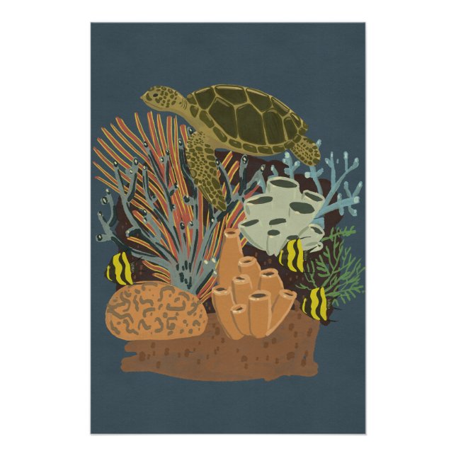 Vintage Adquarium Poster (Front)