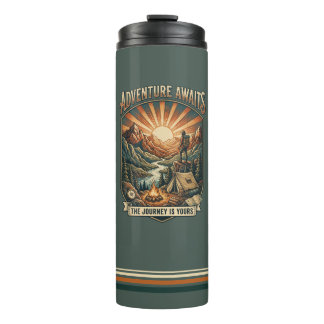 Vintage Adventure Awaits Retro Thermal Tumbler