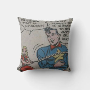Vintage Adventure Comic Cushion