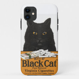 Vintage Advert Black Cat Virginia Cigarettes Case-Mate iPhone Case