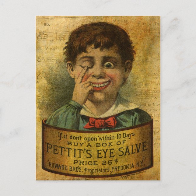 Vintage Advertisement - Eye Salve Postcard (Front)