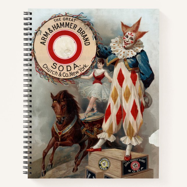 Vintage Advertisement For Arm & Hammer Soda Notebook (Front)