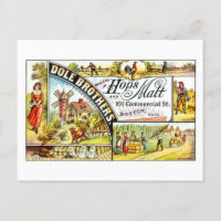 Vintage Advertisement for Dole Bros. Hops & Malt
