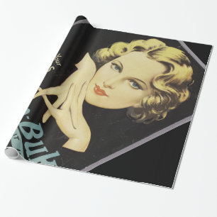 Vintage Advertisement Hand Cream Woman Blonde Hair Wrapping Paper
