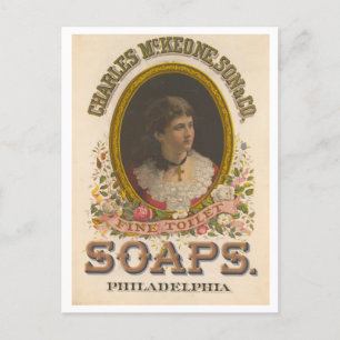 Vintage Advertisement McKeone Fine Toilet Soaps Postcard
