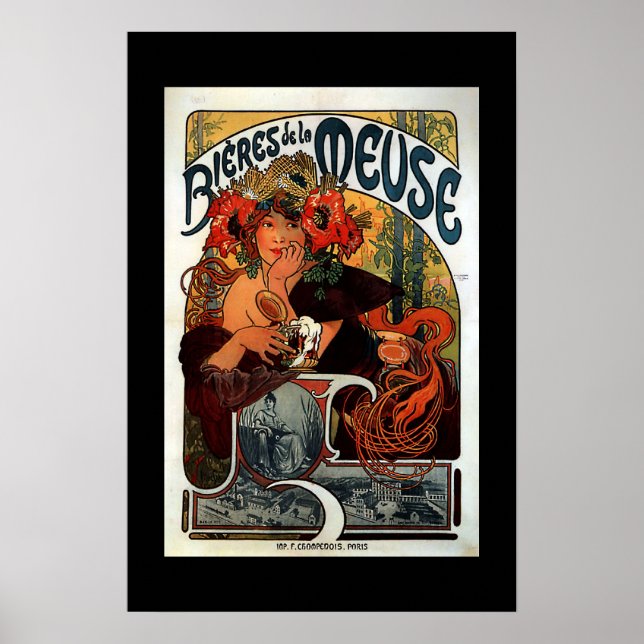 Vintage Advertisement Poster Paris (Front)