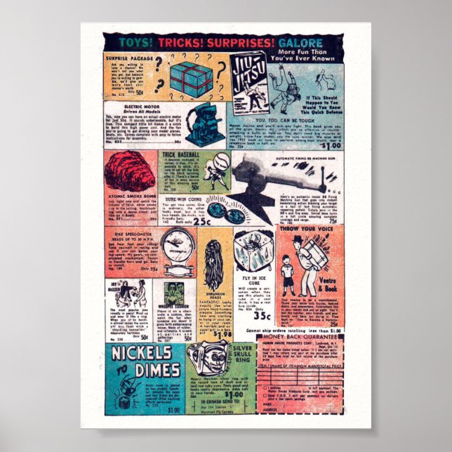 Vintage Advertisements Poster (Front)