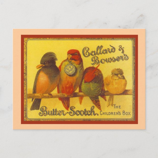 Vintage advertising, Callard and Bowser Postcard (Front)