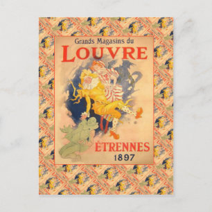 Vintage advertising, Grands Magazins de Louvre Postcard