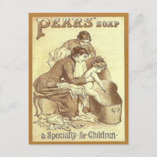 Vintage advertising, Pears soap Postcard