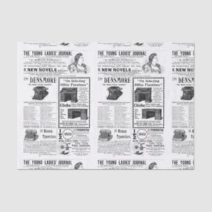 Vintage Advertising Tissue Paper