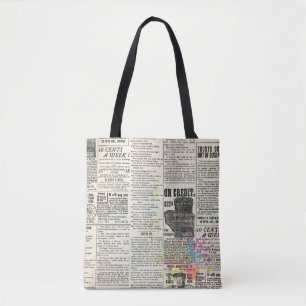 Vintage advertising tote bag