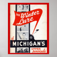 Vintage advertising, Winter lure of Michigans