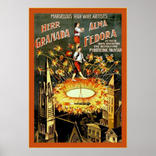 Vintage Aerialists ~ Advertising Poster