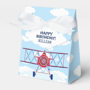 Vintage Aeroplane Airforce Airshow Birthday Party Favour Box