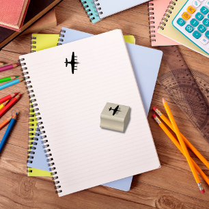 Vintage Aeroplane B-17 Military Aviation Rubber Stamp