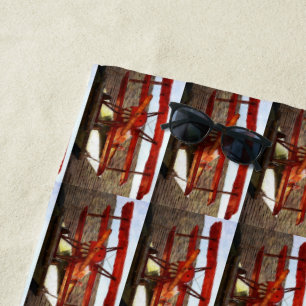 Vintage Aeroplane by Shirley Taylor Beach Towel