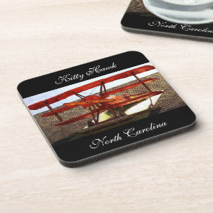 Vintage Aeroplane by Shirley Taylor Coaster