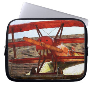 Vintage Aeroplane by Shirley Taylor Laptop Sleeve
