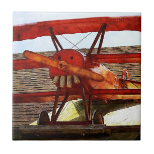Vintage Aeroplane by Shirley Taylor Tile
