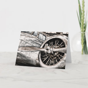 Vintage Aeroplane Card