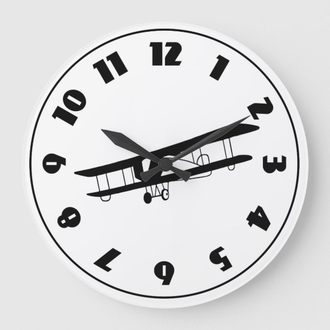 Vintage Aeroplane Clock (Front)