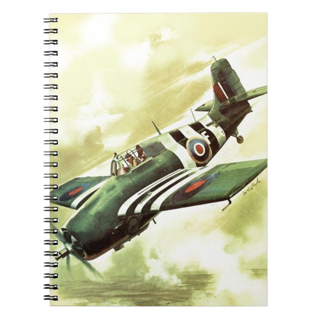 Vintage Aeroplane Notebook (Front)