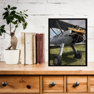 Vintage Aeroplane Photo for Pilot Aviation Poster