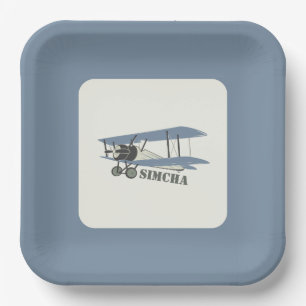 Vintage aeroplane plate