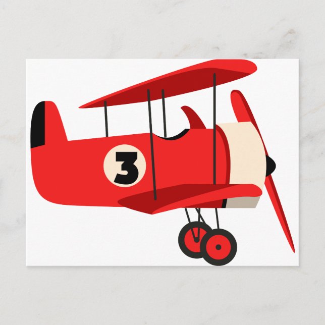 Vintage Aeroplane Postcard (Front)
