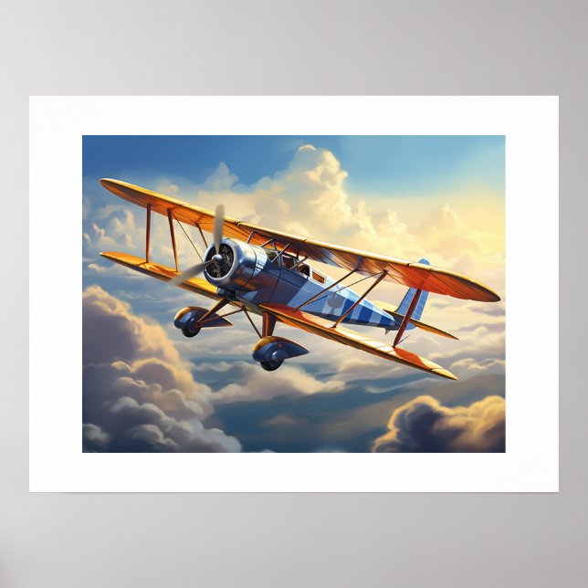 Vintage Aeroplane Poster (Front)