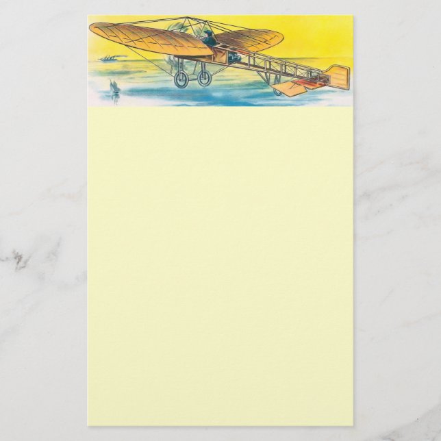 Vintage Aeroplane Stationary Stationery (Front)