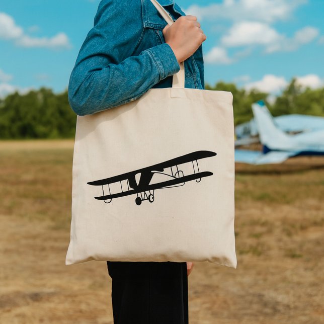 Vintage Aeroplane Tote Bag (Creator Uploaded)